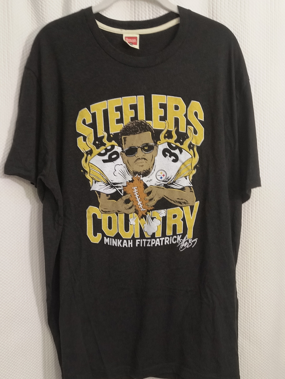 HOMAGE Black Steelers Country Minkah Fitzpatrick Graphic Tee Men's